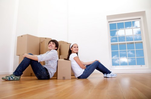 Secure storage facility interior with labelled units