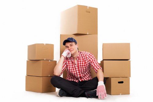 Packing boxes and furniture for flat removals in Rayners Lane